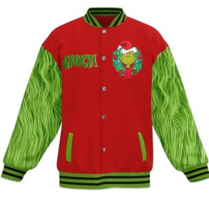 The Grinch In A World Full Of Cindy Lou Who Be A Grinch Baseball Jacket