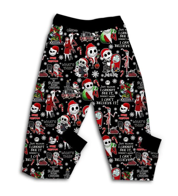 The Nightmare Before Christmas Xmas Street 2024 Fleece Pajamas Set