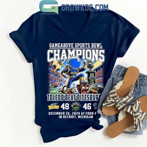 Toledo Rockets Beat Pittsburgh Gameabove Bowl Champions 2024 Celebrating T-Shirt