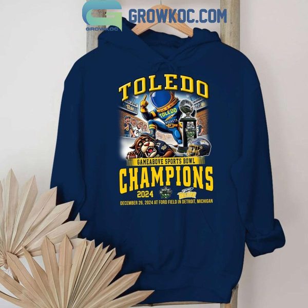 Toledo Rockets Gameabove Bowl Champions 2024 Celebrating T-Shirt