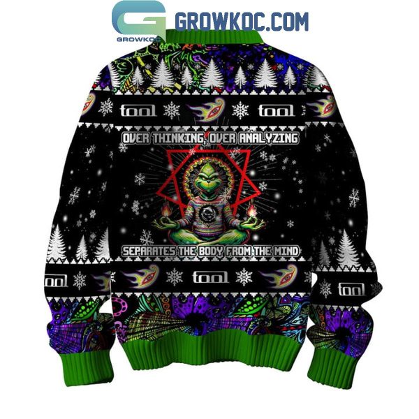 Tool Over Thinking Over Analyzing The Grinch Christmas Ugly Sweater