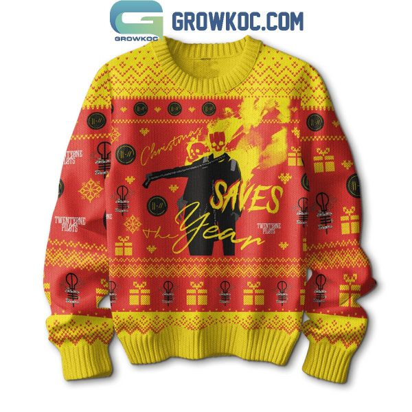 Twenty One Pilots Saves Year Flawless Christmas Ugly Sweater