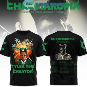 Tyler The Creator 2025 Upcoming The World Tour Chromakopia Hoodie T-Shirt