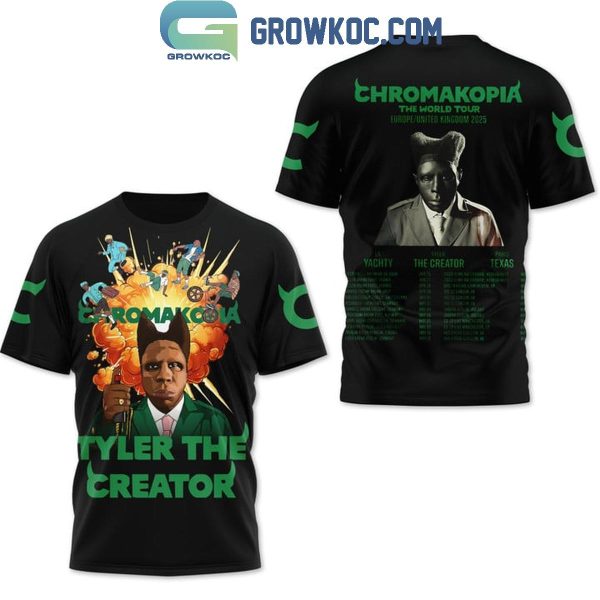 Tyler The Creator 2025 Upcoming The World Tour Chromakopia Hoodie T-Shirt