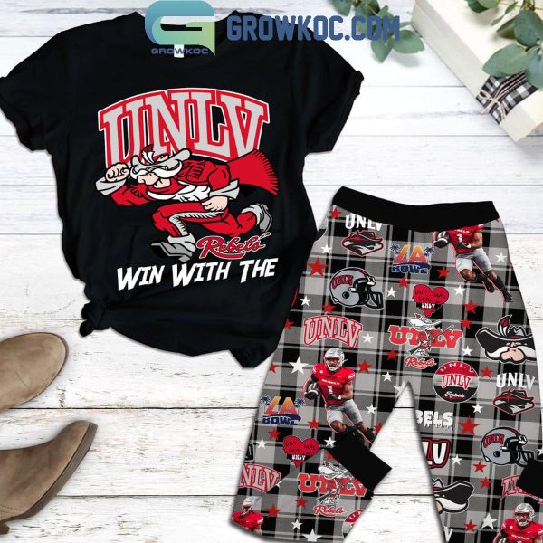 UNLV Rebels Win With The LA Bowl 2024 Fleece Pajamas Set