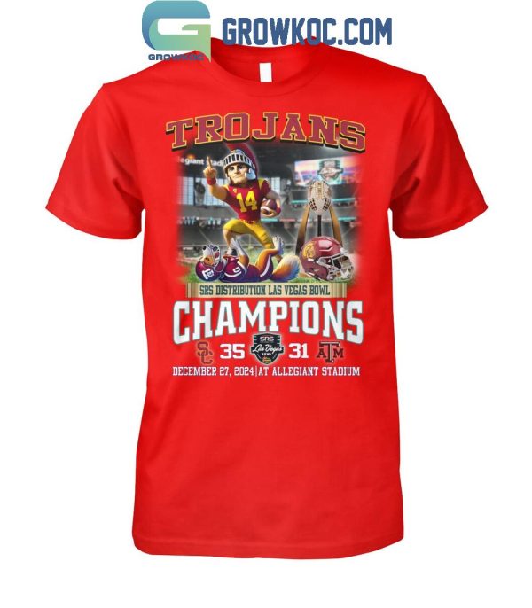 USC Trojans SRS Distribution Las Vegas Bowl Champions 2024 T-Shirt