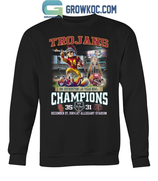 USC Trojans SRS Distribution Las Vegas Bowl Champions 2024 T-Shirt