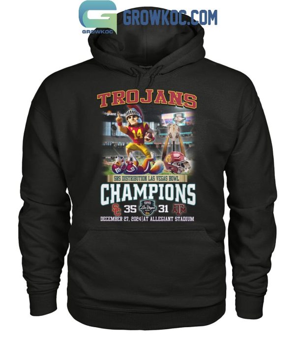 USC Trojans SRS Distribution Las Vegas Bowl Champions 2024 T-Shirt