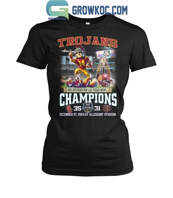 USC Trojans SRS Distribution Las Vegas Bowl Champions 2024 T-Shirt