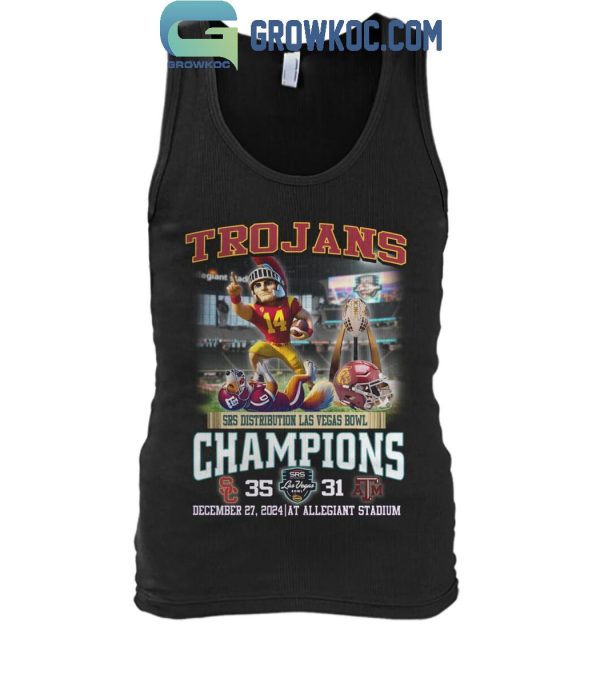 USC Trojans SRS Distribution Las Vegas Bowl Champions 2024 T-Shirt