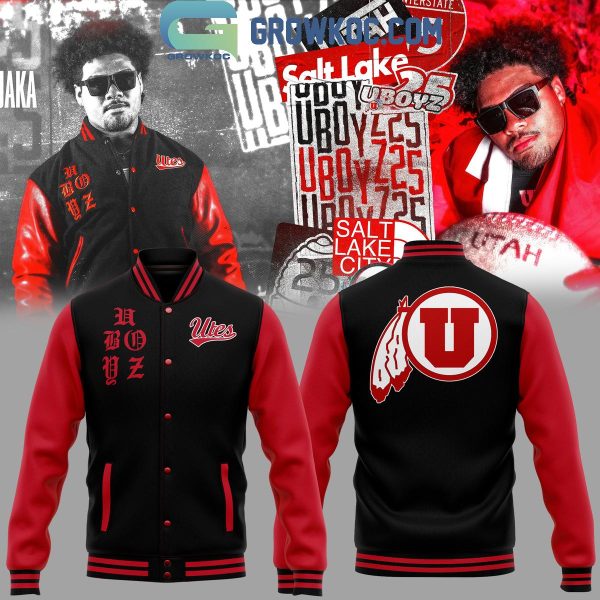 Utah Utes Football Motuapuaka Collaboration 2024 Baseball Jacket