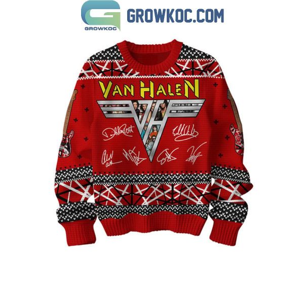 Van Halen Is All I Want For Christmas Holidays Ugly Sweater