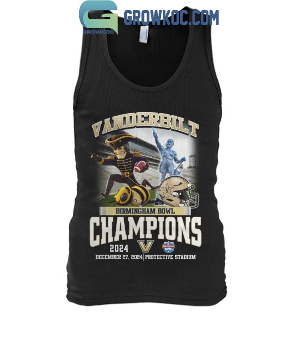 Vanderbilt Commodores Birmingham Bowl Champions 2024 Fan Love T-Shirt