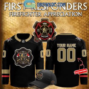 Vegas Golden Knights For 2024 Firefighter Personalized Hockey Jersey