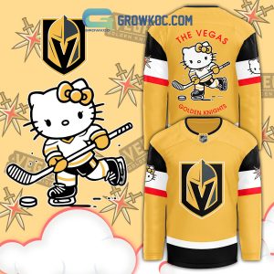 Vegas Golden Knights Hello Kitty Playing  2024 Hockey Jersey