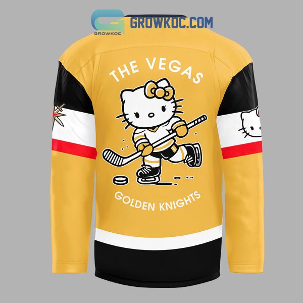 Vegas Golden Knights Hello Kitty Playing  2024 Hockey Jersey