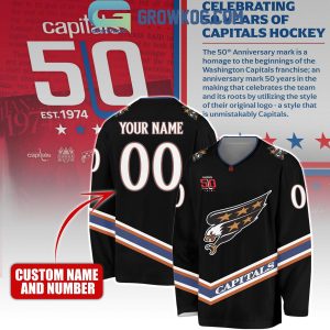 Washington Capitals VCPO Hockey 50th Anniversary In 2024 Personalized Hockey Jersey