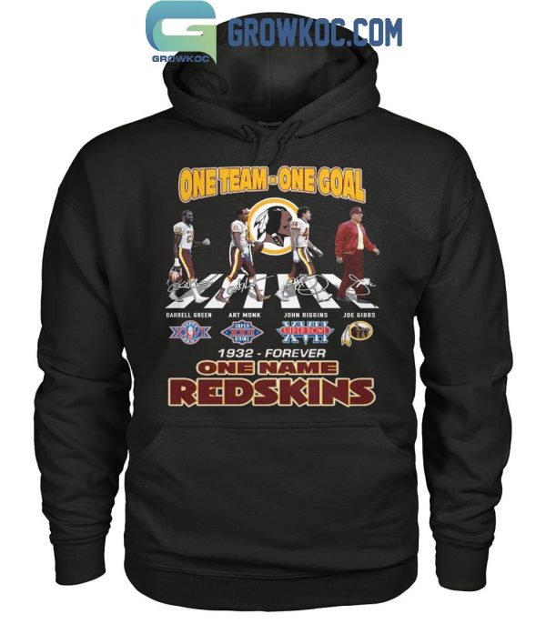 Washington Redskins One Team One Goal 1932-Forever One Name T-Shirt