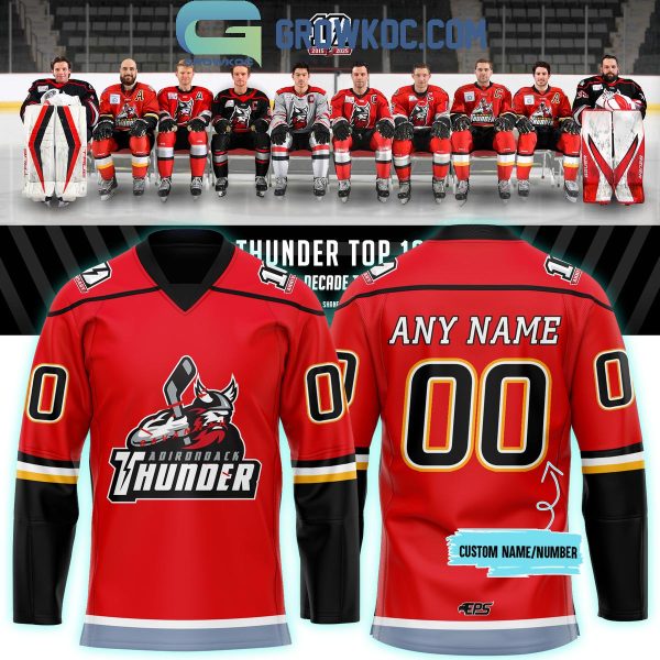 Wichita Thunder 10th Anniversary Throwback 2024 Personalized Hockey Jersey