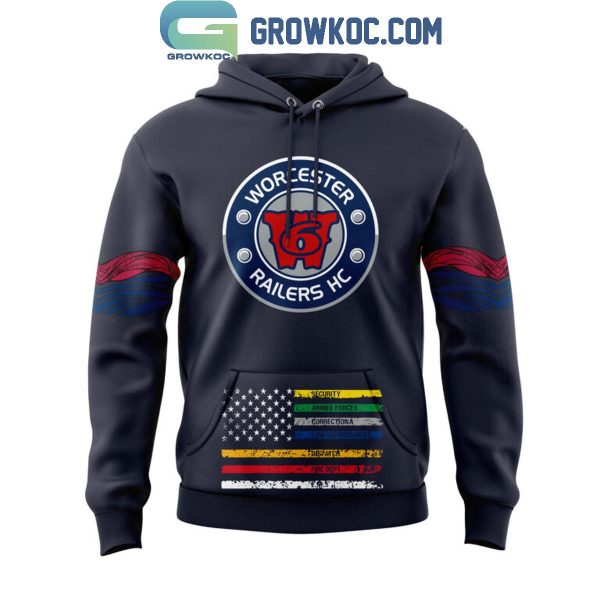 Worcester Railers Firefighters Honor Heroes 2024 Hoodie Long Pants