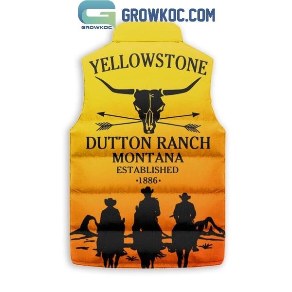 Yellowstone Dutton Ranch Montana 1886 Sleeveless Puffer Jacket