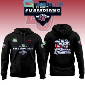 Liberty Flames 2025 Bahamas Bowl Champions Celebrating Hoodie T-Shirt