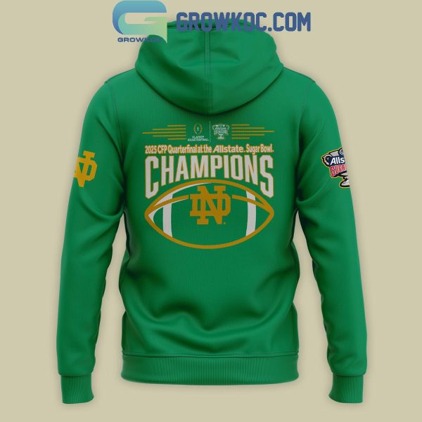 Notre Dame Fighting Irish 2025 SUGAR BOWL CHAMPS Notre Dame Football Hoodie T-Shirt