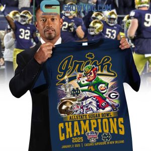 Notre Dame Fighting Irish Celebrating Sugar Bowl 2025 Champs T-Shirt