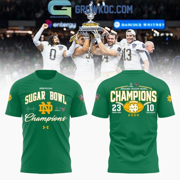 Notre Dame Fighting Irish Sugar Bowl Champions Green Hoodie T Shirt