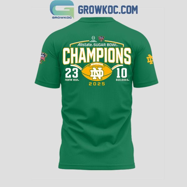 Notre Dame Fighting Irish Sugar Bowl Champions Green Hoodie T Shirt