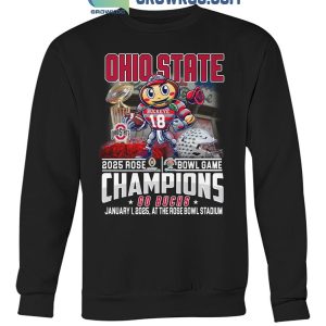 Ohio State Buckeyes 2025 Rose Bowl Game Champions Go Bucks T-Shirt