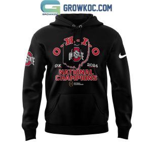 Ohio State Football 2024 College Football Playoff National Champions Black Hoodie T Shirt