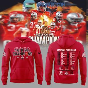 Ohio State Football 2024 College Football Playoff National Champions Hoodie T Shirt