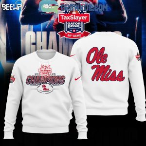 Ole Miss Rebels 2025 Taxslayer Gator Bowl Champions Football Hoodie T-Shirt