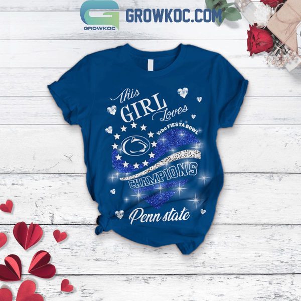 Penn State Nittany Lions This Girl Loves Champions Valentine’s Day Fleece Pajamas Set