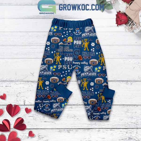 Penn State Nittany Lions This Girl Loves Champions Valentine’s Day Fleece Pajamas Set