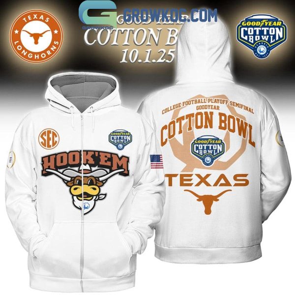 Texas Longhorns Hook ‘Em Good Year Cotton Bowl 2025 Be Ready Hoodie T-Shirt