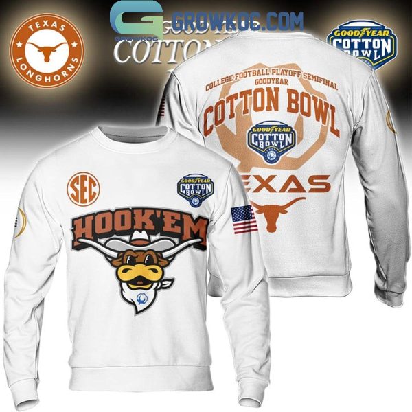 Texas Longhorns Hook ‘Em Good Year Cotton Bowl 2025 Be Ready Hoodie T-Shirt