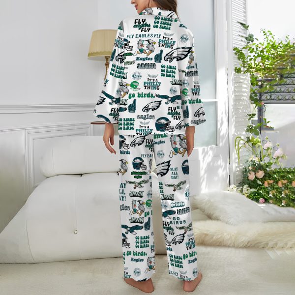 Philadelphia Eagles NFL Fly Eagles Fly Pajamas Set