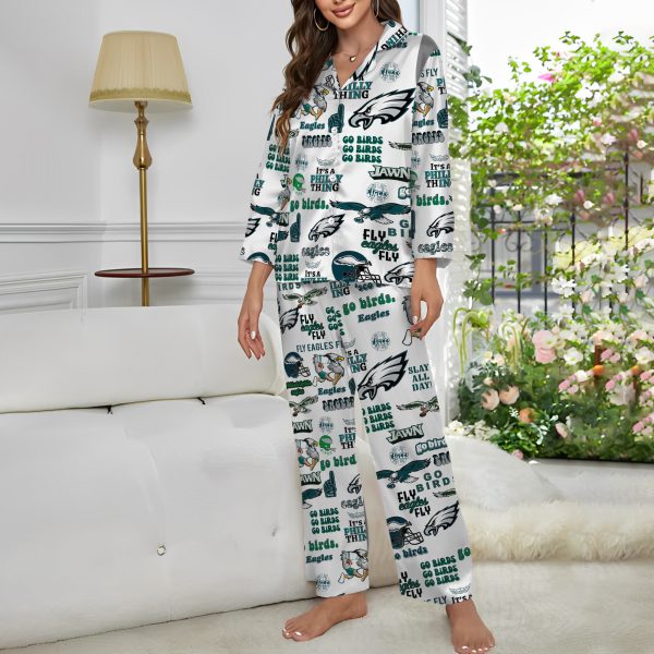 Philadelphia Eagles NFL Fly Eagles Fly Pajamas Set