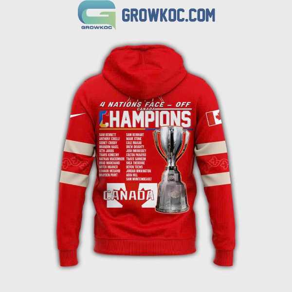 Canada 2025 4 Nations Face Off Champions Hoodie T Shirt