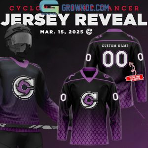 Cincinnati Cyclones Fight Cancer 2025 Personalized Hockey Jersey