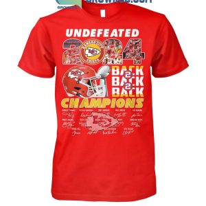 Kansas City Chiefs Back 2 Back 2 Back Champions T Shirt