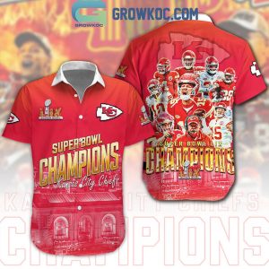 Kansas City Chiefs Super Bowl Champions 2025 Hawaiian Shirt