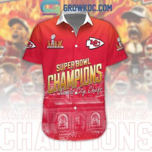 Kansas City Chiefs Super Bowl Champions 2025 Hawaiian Shirt