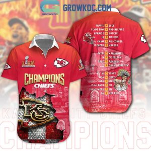 Kansas City Chiefs Super Bowl LIX Champions Hawaiian Shirt