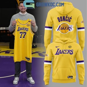 Los Angeles Lakers Show Luka Doncic Gold Hoodie T Shirt