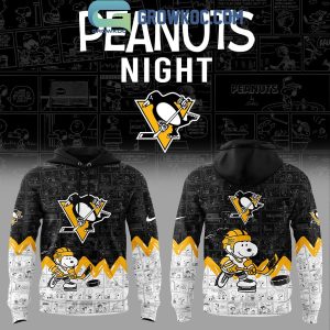 Pittsburgh Penguins 75th Anniversary of Peanuts Hoodie T Shirt