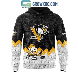 Pittsburgh Penguins 75th Anniversary of Peanuts Hoodie T Shirt