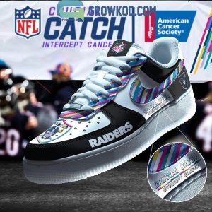Las Vegas Raiders Crucial Catch Intercept Cancer Air Force 1 Shoes
